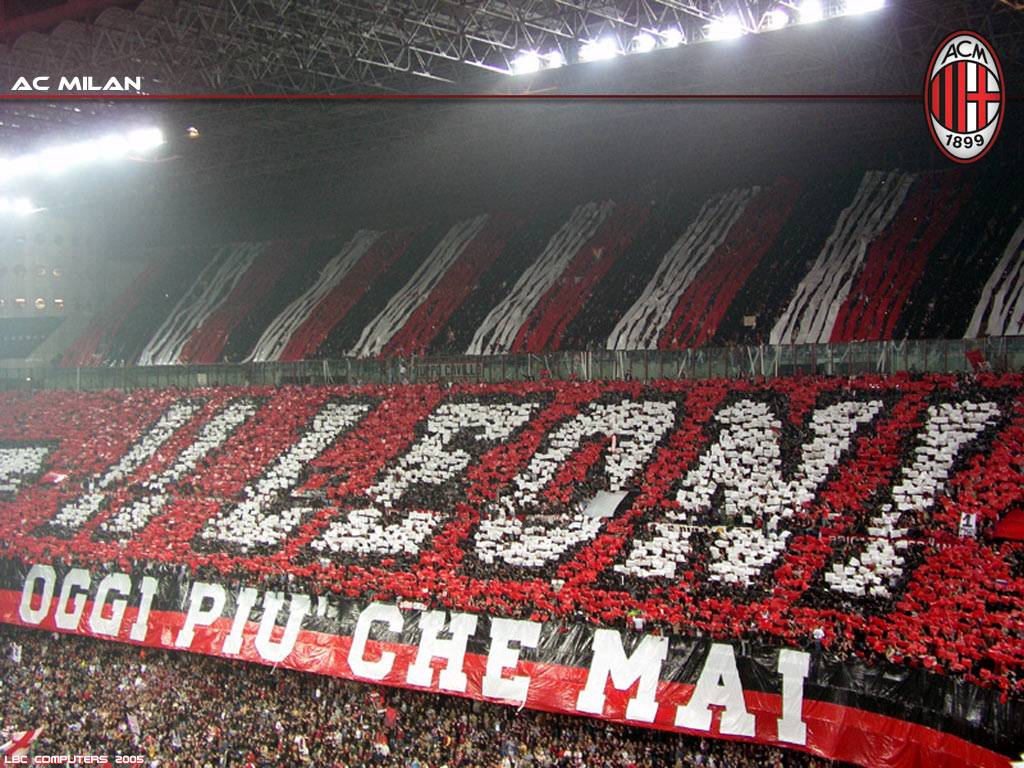 Ac Milan Stadium Supporter Wallpaper Media Gol Makassar